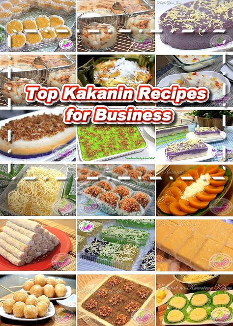 Kakanin Filipino Desserts, Charcuterie Cart, Filipino Kakanin, Filipino Dessert Recipes, Filipino Desserts, Popular Desserts, Filipino Dishes, Catering Business, Start Your Business