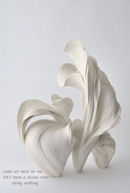 Sculptures Céramiques, Paper Sculpture, Abstract Sculpture, Art Plastique, The Shape, Organic Shapes, Ceramic Sculpture, Clay Art, Ceramic Pottery