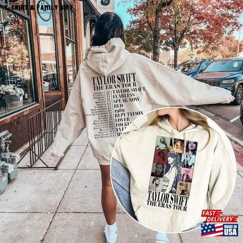 Taylor Swiftie Eras Tour Shirt Sweatshirt Merch Classic Hoodie Check more at https://tshirtfamilygift.com/product/taylor-swiftie-eras-tour-shirt-sweatshirt-merch-classic-hoodie/ Swiftie Sweatshirt, Eras Tour Hoodie, Eras Tour Shirt, Iconic Album Covers, Taylor Swift Fearless, Shirt Designs For Men, Concert Shirts, Tour Shirt, Quality T Shirts