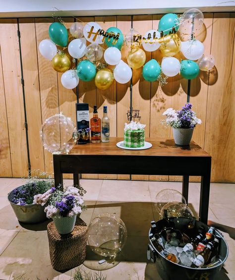 Simple birthday decorations for my husband. A light and moody decor setup for birthdays with drinks in ice buckets are a great touch to the start of many memorable parties 😁🙌 #simplebirthdaydecoration #birthdaycake #birthdaydecoration #husbandbirthday #boyfriendbirthday #birthdaydecor Birthday Decorations For Men, Moody Decor, Simple Birthday Decorations, Simple Birthday, Ice Buckets, Husband Birthday, Boyfriend Birthday, Cute Song Lyrics, Cute Songs