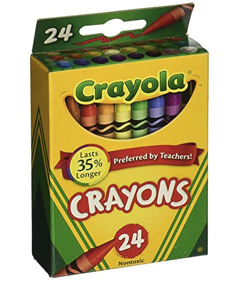 Crayola Crayons 24 count, packs of 1, 4 or 6. Back to school. Affiliated Crayola Box, Crayon Storage, Toddler Crayons, Jumbo Crayons, Box Of Crayons, Primary And Secondary Colors, Crayon Set, Color Crayons, Crayola Crayons