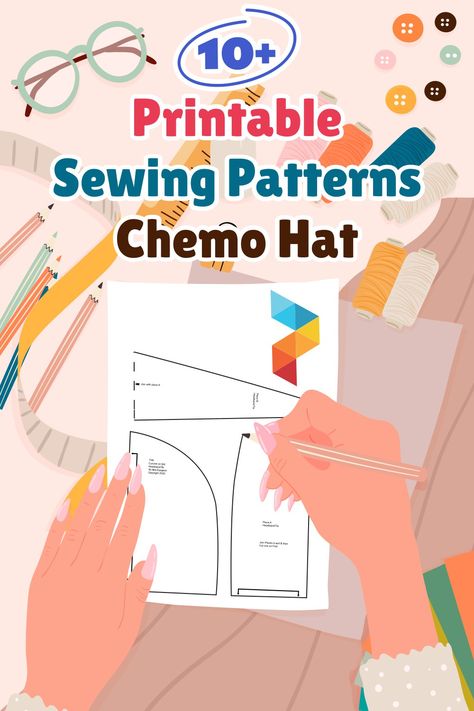 Sew Chemo Caps Hat Patterns, Diy Chemo Hats How To Make Free Pattern, Chemo Caps Pattern Sewing, Chemo Turban Pattern Free Sewing, Free Hat Sewing Patterns, Fleece Chemo Hat Pattern, Chemo Hats To Sew, Free Chemo Hat Patterns To Sew, Chemo Headwear Diy Sewing Patterns Free