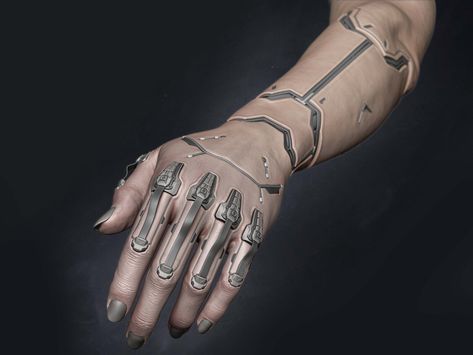 Rose Gold Tattoo, Apocalypse Tattoo, Trippy Tattoo, Cyberpunk Tattoo, Cybernetic Arm, Cyborgs Art, Concept Ideas, Modern Tattoos, Cyberpunk Aesthetic