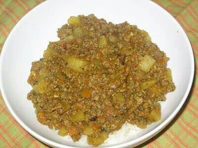 Kerriemaalvleis Kerrie Maalvleis Resep, Minced Beef Recipes Easy, Minced Beef Recipes, Mince Recipes, Curry Spices, Healthy Recipes Easy Snacks, South African Recipes, Cobbler Recipes, Air Fryer Recipes Healthy