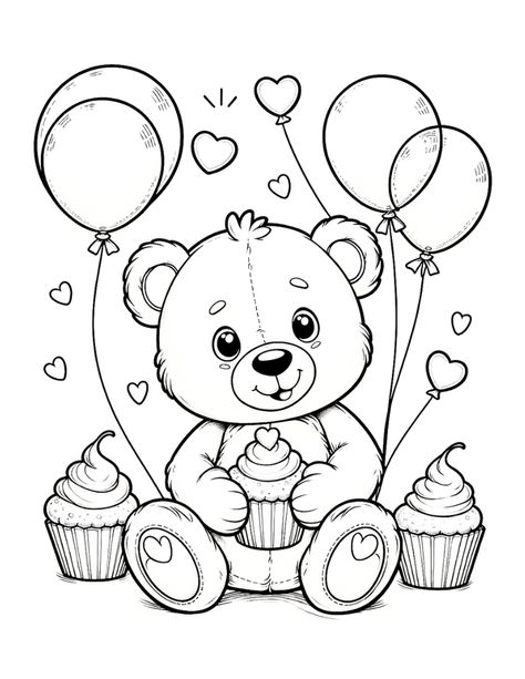 Free Printable Teddy Bear Coloring Pages Unicorn Pokemon, Astronomical Phenomena, Printable Teddy Bear, Zicxa Photos, Teddy Bear Coloring Pages, Fargelegging For Barn, Teddy Bear Drawing, Puppy Coloring Pages, Bear Coloring Pages