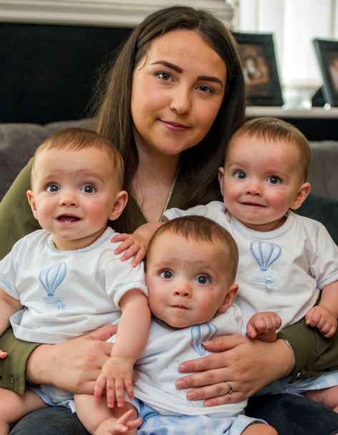 Miracle identical triplets beat 200,000,000-1 odds - but mum has no trouble telling them apart - Mirror Online How To Conceive Twins, Identical Triplets, Tb Joshua, Twin Baby Boys, Triplet Babies, Baby Images, Third Baby, Identical Twins, Twin Boys