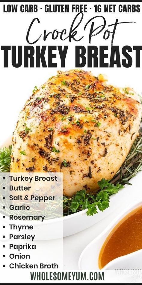 Turkey Crockpot, Crock Pot Turkey, Turkey Breast Recipes, Turkey Breast Crockpot, Cooking Turkey Breast, Cook A Turkey, Slow Cooker Turkey Breast, Crockpot Turkey, Slow Cooker Turkey