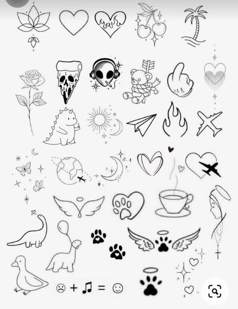 Tattoo Pequeños Mujer, Easy Tattoos To Draw, Saved Tattoo, Tattoo Outline Drawing, Flash Tattoo Designs, Cute Little Tattoos, Cute Tiny Tattoos, Tattoo Design Book, Different Tattoos