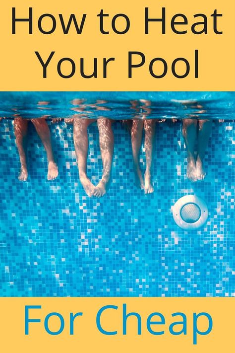 Diy Pool Heater, Solar Pool Heater Diy, Pool Warmer, Oberirdischer Pool, Pool Deck Decorations, Swimming Pool Heaters, Solar Pool Heater, Cheap Pool, Pool Hacks