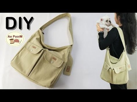 (26828) Sewing Tutorial - Make a STYLISH Zipper Shoulder Bag in Easy Way! - YouTube Fabric Bag, Diy Fabric, Sewing Tutorials, Simple Way, Shoulder Bag, Zipper, Sewing, Canvas, Fabric