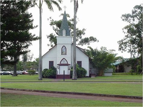 HI - Soldiers' Memorial Chapel,  Schofield Barracks, Garrison, HI Schofield Barracks Hawaii, Hawaii Living, Country Churches, We Got Married, Hawaii Oahu, Leyte, Religious Architecture, Army Life, Country Church