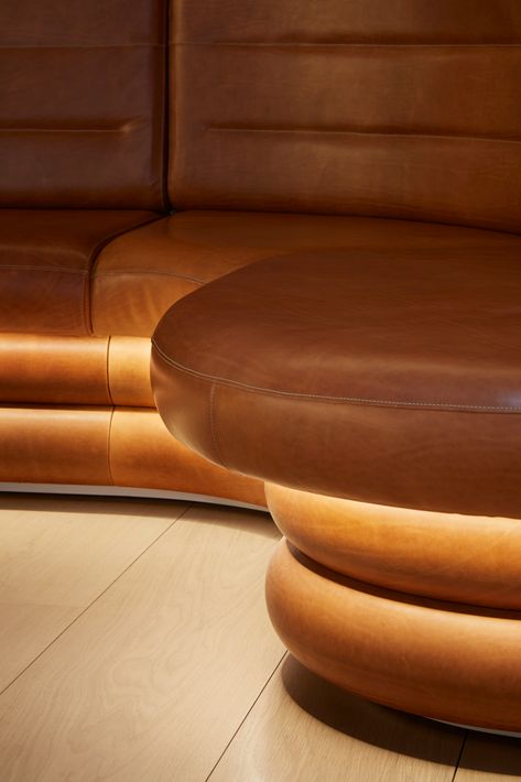 Curved Banquette, Restaurant Booth Seating, Booth Seat, Melbourne Apartment, Millwork Details, Charlotte Street, Restaurant Booth, Banquet Seating, Joinery Details