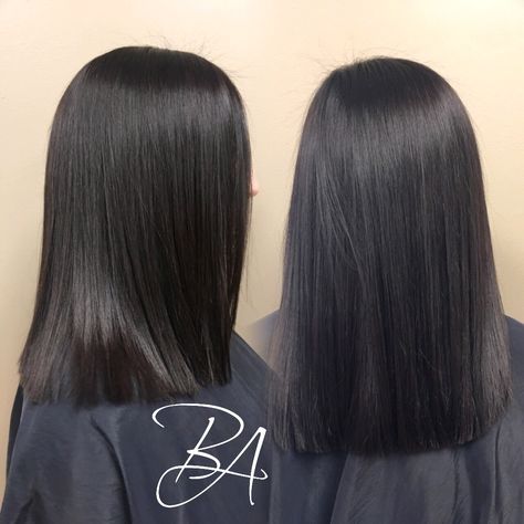 Black Hair Long Bob Hairstyles, Long Bob Haircuts Black Hair, Straight Black Hair Medium Length, Medium Length Haircut For Black Hair, Medium Black Hair Straight, Medium Length Haircut Black, Jet Black Hair Medium Length, Medium One Length Haircut, V Cut Short Hair