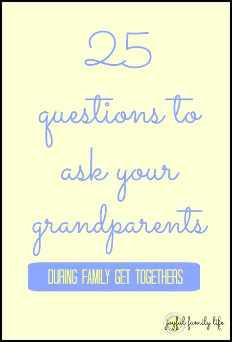 Questions To Ask Your Grandparents, Grandparents Day Gift Ideas, National Grandparents Day, Family History Projects, History Questions, 25 Questions, Happy Grandparents Day, Family History Book, Grandparenting