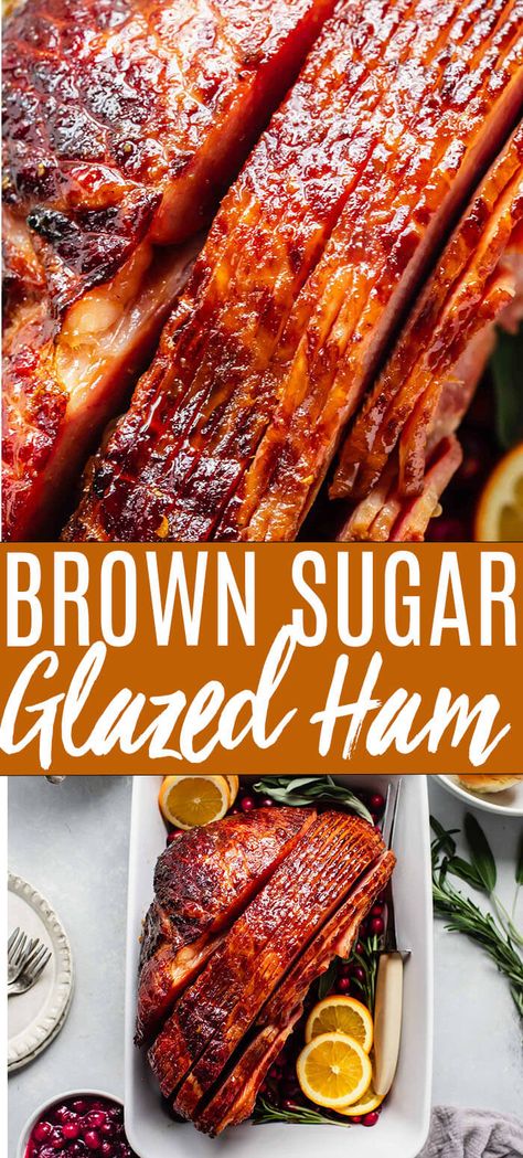 Coca Cola Ham, Cola Ham, Brown Sugar Glazed Ham, Pineapple Glaze For Ham, Honey Baked Ham Recipe, Thanksgiving Ham, Holiday Ham Recipes, Brown Sugar Ham, Ham Glaze Brown Sugar