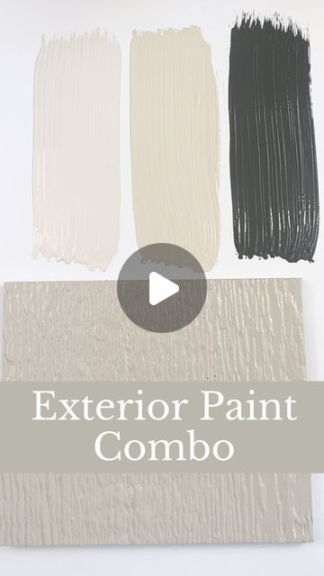 Loralee AhMu on Instagram: "Exterior Combo Details👇🏼

Main: SW Accessible Beige is a perfect neutral that offers warmth without being too dark or too light. It’s a soft greige with subtle undertones, making it versatile and approachable for most styles. 

Trim: SW Shoji White would make a great trim or accent color, offering a clean, creamy off-white that adds a touch of brightness without feeling too stark. 

Accent: SW Natural Linen could be used on features like shutters or doors to add an extra layer of warmth and depth. 

Door: SW Iron Ore  is the perfect bold accent for front doors, shutters, or even the garage. It’s a deep, almost-black charcoal that adds a dramatic contrast against the softer tones of Accessible Beige and Natural Linen. 

Together, these four colors offer a beaut Sw Alabaster Exterior House, Sw Natural Linen Exterior, Accessible Beige And Shoji White, Sw Creamy Exterior, Sw Shoji White, Sw Natural Linen, Sw Accessible Beige, Sw Iron Ore, Beige House Exterior