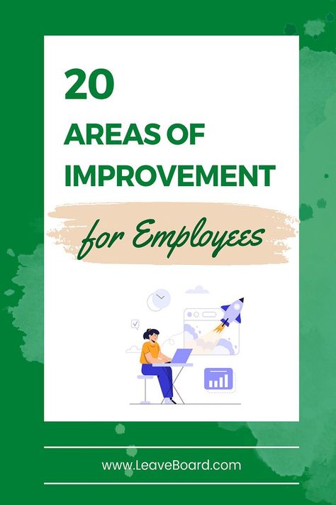 Among the key areas of improvement for employees: 1 Public speaking, 2 Written communication, 3 Interpersonal relations, 4 Listening, 5 Creativity, 6 Emotional intelligence, 7 Conflict resolution, 8 Adaptability, 9 Teamwork, 10 Self-management. Discover more examples where your employees can get better. Areas Of Improvement Work, Employee Relations Human Resources, Written Communication, Employee Relations, Excel Tutorials, Human Resource, Employee Engagement, Conflict Resolution, Public Speaking