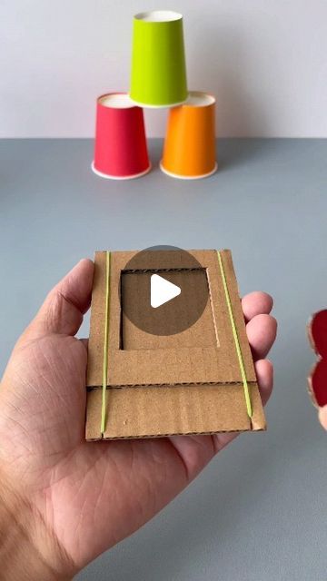 paper crafts creator on Instagram: "DIY Love Transmitter Using Express Cartons: Fun and Educational Craft for Kids. #HandmadeDIY #KindergartenHandmade #WasteUtilization #KidsCrafts #RecyclingCrafts #DIYProjects #EcoFriendlyCrafts #FunWithKids #EducationalCrafts" Fun Easy Science Projects For Kids, Cool Things To Make With Cardboard, Cardboard Games Diy, Diy Games For Kids, Cardboard Crafts For Kids, Easy Wood Crafts, Carton Craft, Activities For Kids At Home, Ecofriendly Crafts