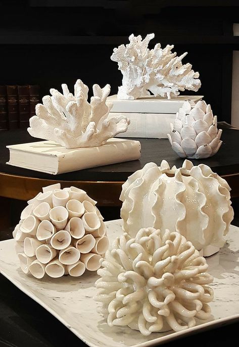 Coral Sculpture, Sea Sculpture, Coral Art, Organic Ceramics, Sculptures Céramiques, Keramik Design, Pottery Crafts, Diy Pottery, Ceramics Pottery Art