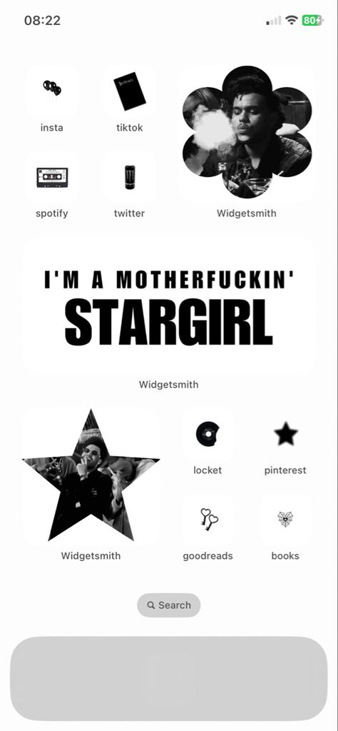 The Weeknd Aesthetic Phone Case, The Weekend Phone Theme, Stargirl Homescreen Layout, Ios 16 Home Screen Ideas The Weeknd, Weeknd Ios 16, The Weeknd Iphone Theme, Stargirl Ios 16, The Weeknd Journal Ideas, Stargirl Phone Theme