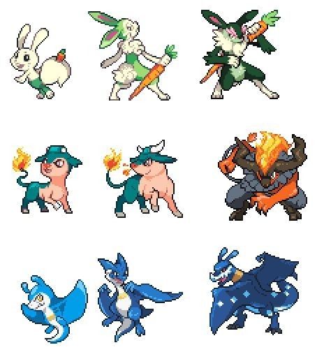 New Pokemon Starters, Pokemon Dungeon, Zoroark Pokemon, Pokemon Fake, Ragnarok Anime, Pokemon Sprites, Pokemon Starters, Mega Pokemon, Pokemon Breeds