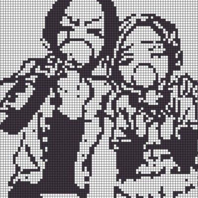 Krp Theme Pics, Nana Anime Hachi, Krp Themes, Nana Anime, Graph Crochet, Under Your Spell, Pixel Crochet, Pixel Art Grid, Tapestry Crochet Patterns