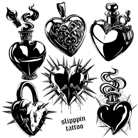 oooopaaaaaaa few hearts from me 🖤 🇩🇪BERLIN 13-17 MAY🇩🇪 @der_grimm_tattoo #tattoo #blackwork #blactktattooart #blacktattoo #darktattoo #onlythedarkest #linetattoo #simpletattoo #ttoo #parloiruk #shadows #sad #contemporarytattooing #highcontrast #graphic #legtattoo #tattooedgirl #linework #blackworkerssubmission #darkartists #poland #brutaltattoo Blackwork Heart Tattoo, Black Work Flash, Dark Heart Tattoo, Tattoo Ideas Heart, Chrome Tattoo, Ignorant Tattoo, Dark Souls Tattoo, Tattoos Cute, Goth Tattoo