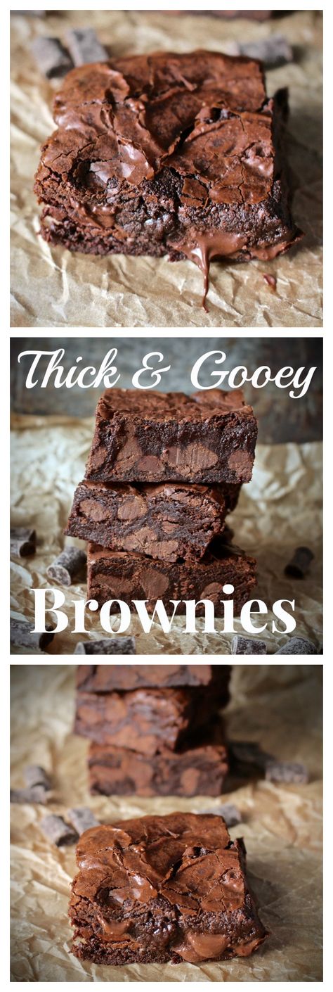 Thick and Gooey Brownies - Real Food with Jessica Cookie Dough Cake, Dessert Halloween, Brownies From Scratch, Gooey Brownies, Gateaux Cake, S'mores, Brownie Bar, Chocolate Chip Cookie Dough, Chocolate Brownies