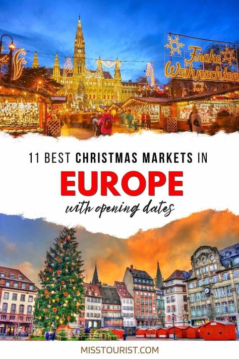 These fun and exciting Christmas markets in Europe will make your holiday magical! Europe Winter Travel, Christmas In Europe, Best Christmas Markets, Christmas Markets Europe, Strasbourg France, Europe Trip Itinerary, Christmas Planning, Christmas Markets, Visit Europe