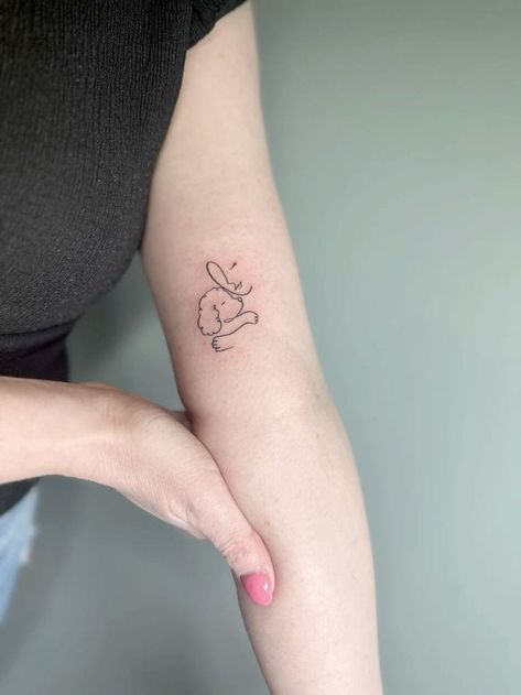 Dog Tattoo Goldendoodle, Tiny Poodle Tattoo, Mini Poodle Tattoo, Miniature Poodle Tattoo, Small Poodle Tattoo, Dog Toy Tattoo, Cockapoo Tattoo Outline, Golden Doodle Tattoo Outline, Poodle Outline Tattoo