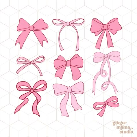 Png Aesthetic Pink, Pink Ribbon Png, Bows Png, Coquette Ribbon, Bow Drawing, Girly Coquette, Soft Girl Era, Bow Svg, Svg Sublimation