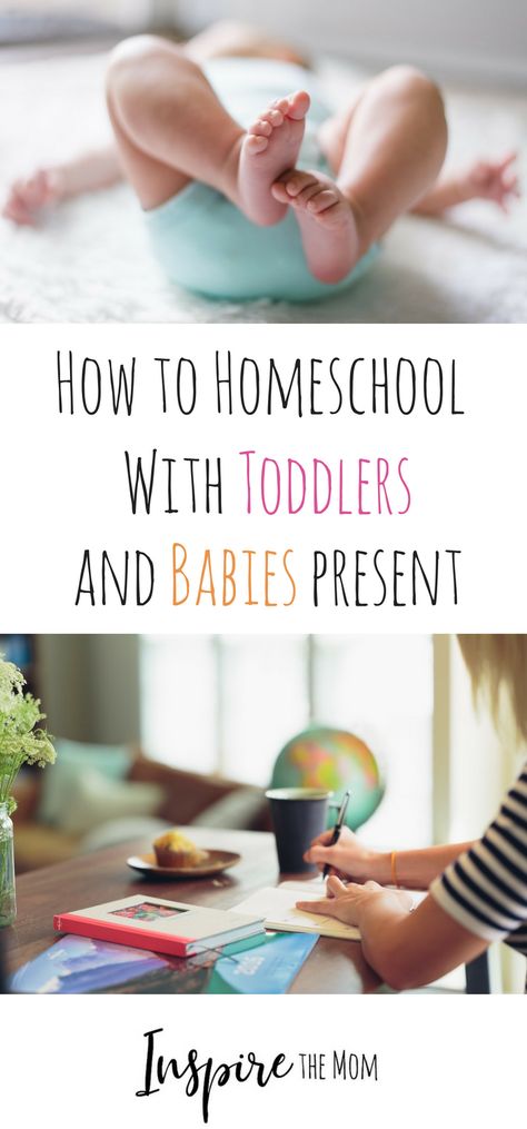 How to Homeschool with Babies and Toddlers in the House - Inspire the Mom Toddler Presents, Homeschooling Preschool, How To Homeschool, Homeschool Hacks, Toddler Homeschool, Homeschool Routine, Homeschool Inspiration, How To Start Homeschooling, Homeschool Classroom