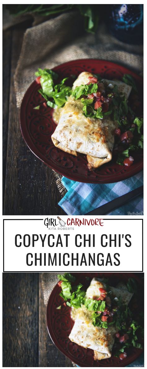 This is a spot on copy-cat recipe of our favorite dish from everyone’s guilty tex-mex go-to, Chi-Chi’s. Sadly, they aren’t around my neck of the woods anymore, so I make these Copycat Chi-Chi’s Chimichanga’s in my own kitchen whenever a craving hits! Chi Chi's Chimichanga Recipe, Chi Chi Recipe, Family Lunch Recipes, Chicken Chimichanga, Chimichanga Recipe, Family Breakfast Recipes, Copykat Recipes, Chips And Salsa, Healthy Family Meals