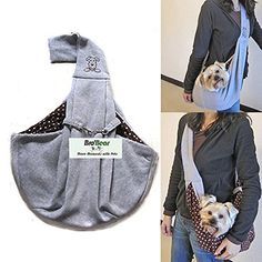 i'Pet® Hands-free Reversible Small Dog Cat Sling Carrier Bag Travel Tote Soft Comfortable Puppy Kitty Rabbit Double-sided Pouch Shoulder Carry Tote Handbag (Grey) - http://www.thepuppy.org/ipet-hands-free-reversible-small-dog-cat-sling-carrier-bag-travel-tote-soft-comfortable-puppy-kitty-rabbit-double-sided-pouch-shoulder-carry-tote-handbag-grey/ Diy Dog Sling, Cat Sling, Dog Carrier Sling, Puppy Carrier, Pet Sling, Dog Sling, Pet Carrier Bag, Dog Clothes Diy, Sling Carrier