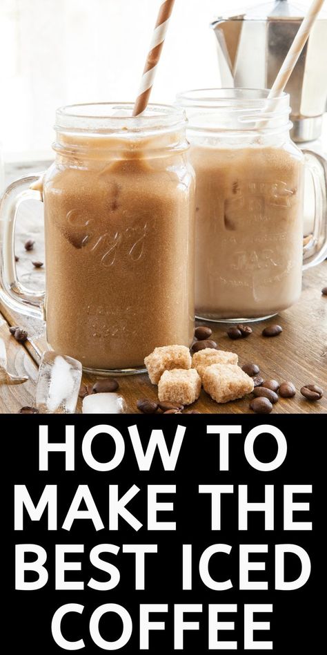 How to Make the Best Iced Coffee at Home Perfect Iced Coffee Recipes, Easy Iced Coffee At Home, At Home Iced Coffee Recipes, Best Iced Coffee Recipe, Easy Iced Coffee Recipe, Easy Iced Coffee, The Best Iced Coffee, Refreshing Summer Recipes, Homemade Iced Coffee