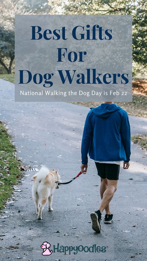 National Walking the Dog Day is Feb 22. Do you have the best dog walker? A good, reliable dog walker is hard to find. That’s why when you find one, you want to make sure you keep them. You can do this by letting them know just how much they are appreciated. While cash is always welcomed, a non-cash gift will last longer and act as a reminder of how much you care. To help, we have gathered some of the best gift ideas for dog walkers for you to choose from. (#DogWalkers, #DogWalkergifts) Gifts For Walkers, Dog Walking Gifts, Dog Christmas Presents, Walking Gifts, Dog Walking Accessories, Dog Walker Gift, Doggy Daycare, Walking The Dog, Dog Day