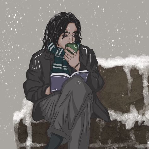 severus snape fanart !!! art by @/moniefiresartt on ig Young Severus Snape, Young Snape, Severus Snape Art, Snape Fanart, Severus Snape Fanart, Professor Severus Snape, Harry Potter Severus, Harry Potter Severus Snape, Snape Harry Potter