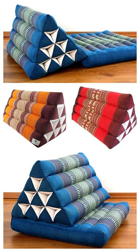 Backrest Pillow Diy, Backrest Pillow Pattern, Lumbar Pillow Patterns Sewing, Bean Bag Pattern Diy, Bath Pillow Diy, Yoga Sewing Patterns, Throw Pillows Diy Ideas, Kuspuk Pattern Free, Pillow Patterns Sewing Free