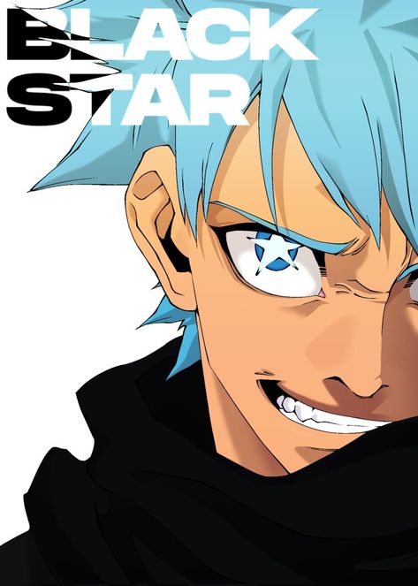 Black Star Pfp, Star Pfp, Black Star Soul Eater, Soul Eater Anime, Soul Eater Manga, Anime Soul, Black Cartoon, Soul Eater, Manga Covers