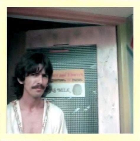 George Harrison (George Harrison Polaroids) George Beatles, Beatles George Harrison, Beatles George, Julian Lennon, Music Board, This Is Your Life, The Fab Four, I'm With The Band, Like Animals