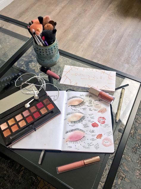 Learn Makeup Aesthetic, Cosmetology Career Aesthetic, Makeup Industry Aesthetic, Makeup Artist Space, Make Up Vision Board, Makeup Job Aesthetic, Make Up Journal, Beauty Blogger Aesthetic, Makeup Company Aesthetic