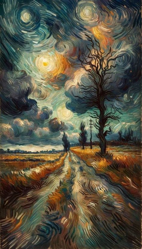 Van Gogh Coloring, Van Gogh Aesthetic, Van Gogh Wallpaper, Vincent Van Gogh Art, Arte Van Gogh, Landscape Art Painting, Van Gogh Paintings, Art Gallery Wallpaper, Van Gogh Art