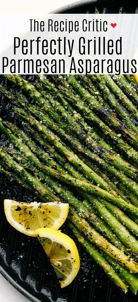 Fresh Grilled Asparagus that gets grilled to perfection. Grilling asparagus gives you char marks and a smoky flavor that is amazing! Within minutes you have tender asparagus coated in parmesan and garlic that will become a family favorite! Grilling Asparagus, Asparagus Roasted, Tender Asparagus, Garlic Asparagus, Easy Summer Side Dishes, Grilled Asparagus Recipes, Grilled Lemon, Grilled Foods, Parmesan Asparagus