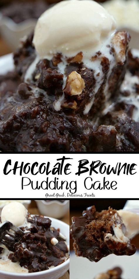 Brownie Pudding Cake, Chocolate Brownie Pudding, Chocolate Pudding Cake Recipe, Chocolate Pudding Desserts, Brownie Pudding, Chocolate Cobbler, Chocolate Pudding Cake, Chocolate Pudding Recipes, Decadent Chocolate Desserts