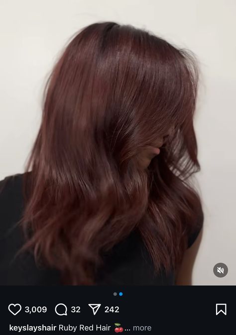 Auburn Brown Hair Color, Auburn Brown Hair, Cherry Coke Hair, Hair Color Auburn Brown, Ruby Red Hair, Deep Auburn Hair, Deep Auburn, Cherry Coke, Auburn Brown