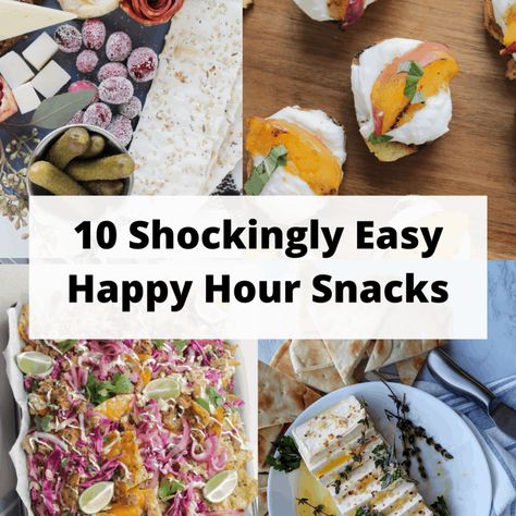 Catering Snack Ideas, Restaurant Quality Appetizers, Cocktail Food Recipes, Healthy Happy Hour Appetizers, Fun Happy Hour Appetizers, Snacks With Cocktails, Happy Hour At Home Food Ideas, Appetizer For Cocktail Party, Easy Wine Appetizers