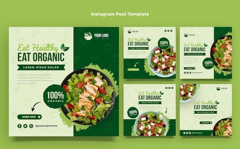 Free Vector | Flat design food bowl youtube thumbnail Salad Instagram Post, Social Media Post For Food, Recipe Social Media Post, Healthy Food Social Media Design, Healthy Food Design, Social Media Post Design Ideas, Food Social Media Design, Food Instagram Post, Website Slider