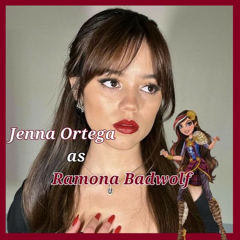 ever after high fancasts (jenna Ortega as ramona badwolf) Ramona Badwolf, Ever After High, Jenna Ortega, Ever After, Quick Saves