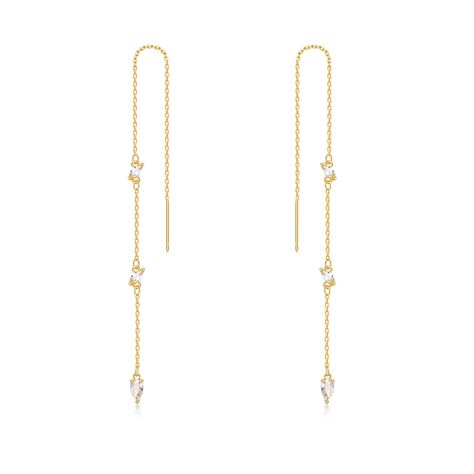 PRICES MAY VARY. Fade-Resistant Threader Earring : Our threader earrings are designed to last, with high-quality materials that resist fading and wear. Specification：5.1in length*0.1in width featuring real gold plating that is free from harmful chemicals link earring Versatile Style: Whether you're dressing up for a special occasion or just looking to add a touch of elegance to your everyday look, these threader earrings are the perfect choice. Perfect Choice: Classic design suitable for women o Earrings For Graduation, Homecoming Earrings Gold, Hoco Gold Jewelry, Formal Earrings Silver, Hoco Earrings, Formal Jewelry Gold, Threading Earrings, Good Earrings, Homecoming Jewelry