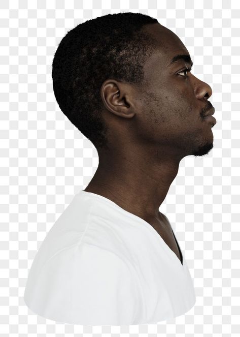 Sideways Profile, Man Side Profile, Side View Of Face, Guy Face, Serious Black, Serious Man, Men Drawing, Male Profile, Human Drawing